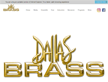 Tablet Screenshot of dallasbrass.com